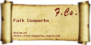 Falk Cseperke névjegykártya